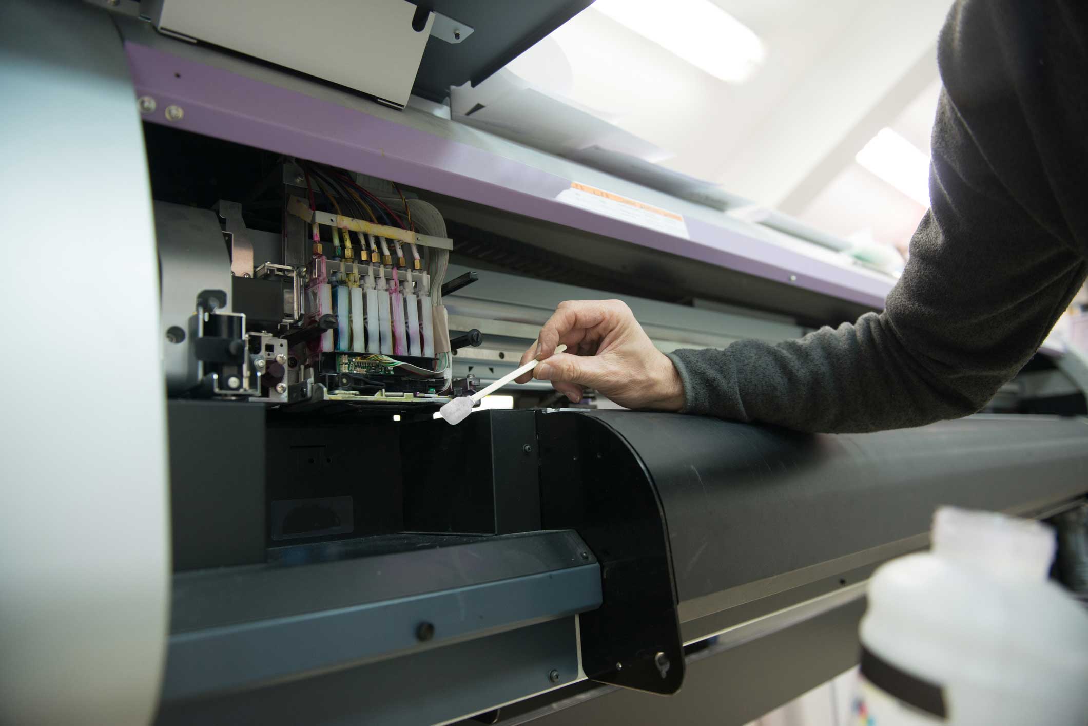 solvent printer cleaning