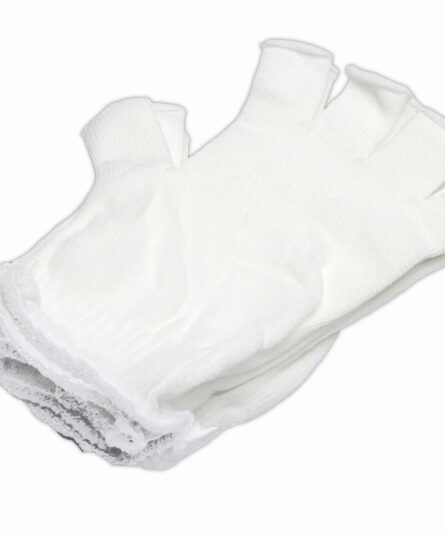 BCR® Half Finger Polyester Glove Liners Medium Bulk Pair