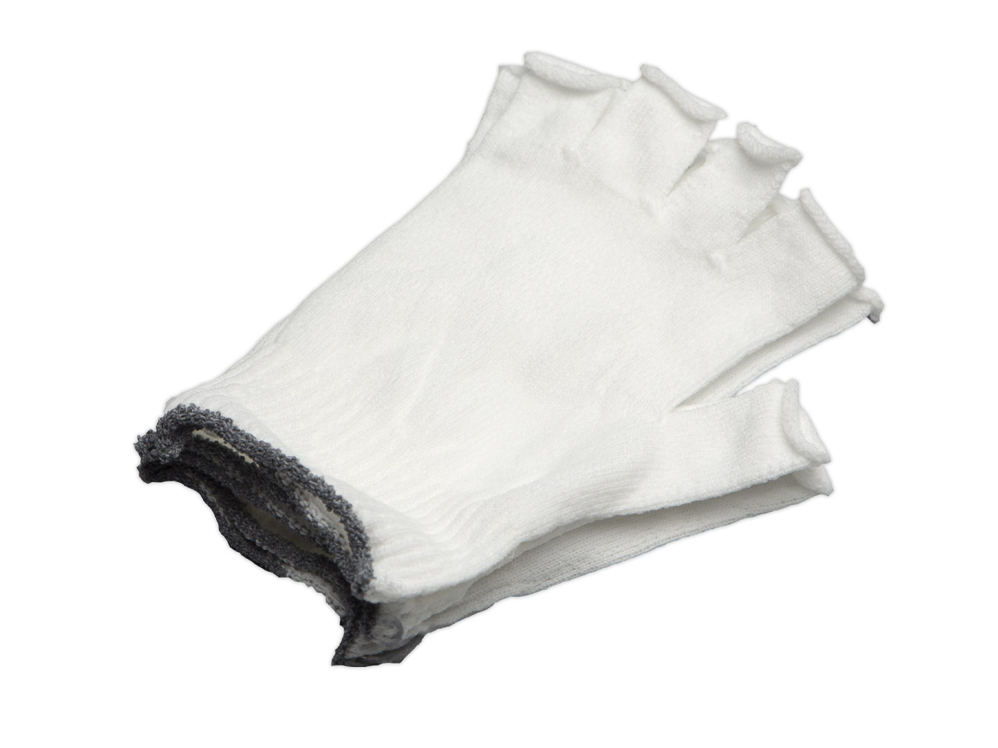 BCR Ultra Half-Finger Polyester Glove Liners (Medium/Pack)