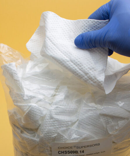 Choice®SuperSorb 9x9 Bulk Cleanroom Wipes