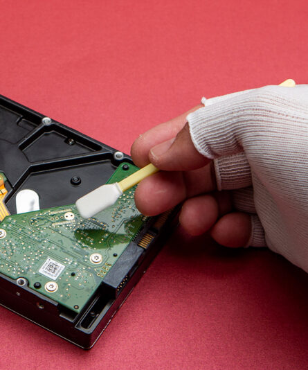 Polyester Knit Cleanroom Swab LTP125.5 Cleaning Electronics