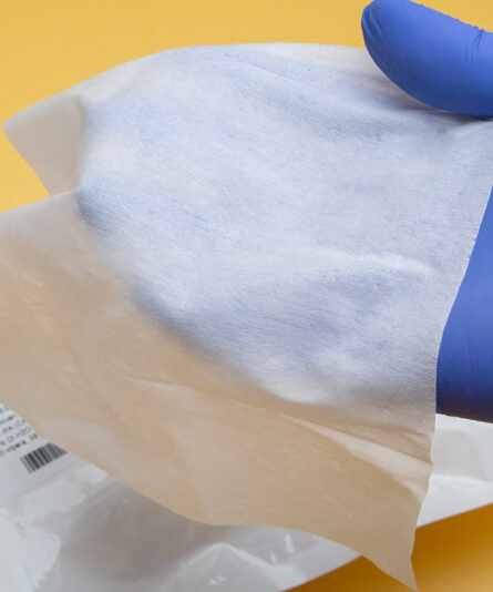 SatPax 570 7x8 Presaturated Cleanroom Wipe Closeup