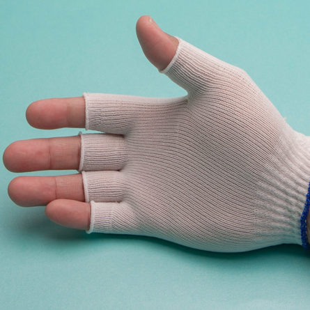 fingerless cotton glove liners