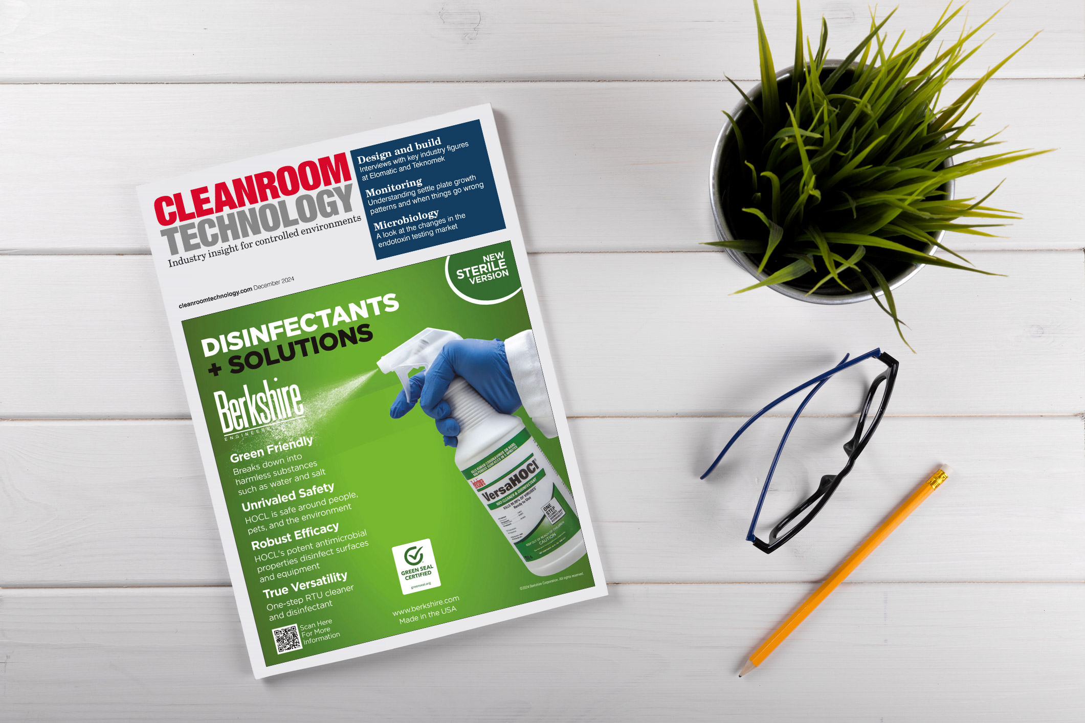 Berkshire’s VersaHOCl® Featured in Cleanroom Technology December Issue ...