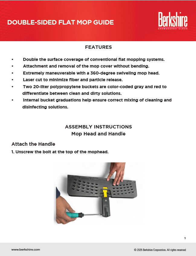 double sided mop guide