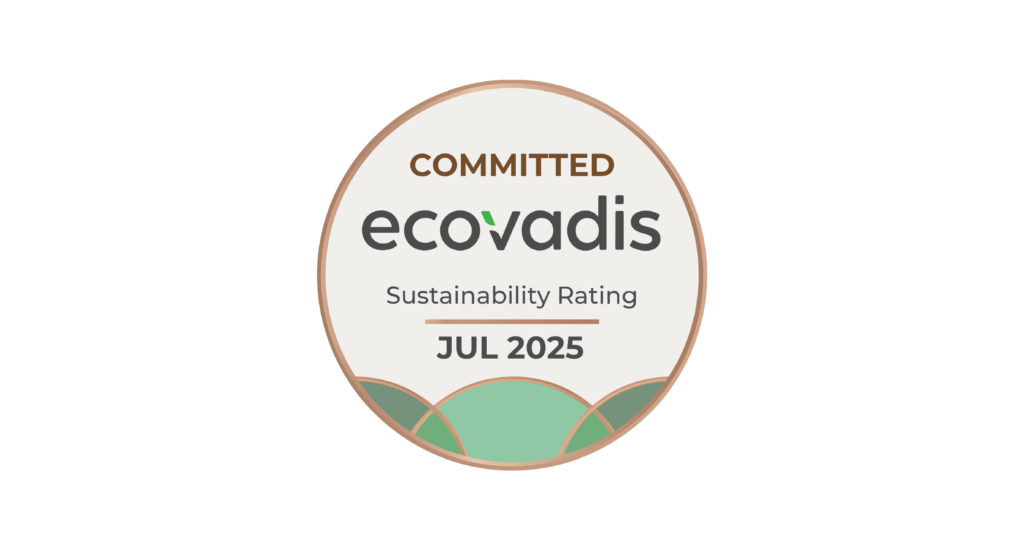 EcoVadis July 2025 Badge with White Rectangle