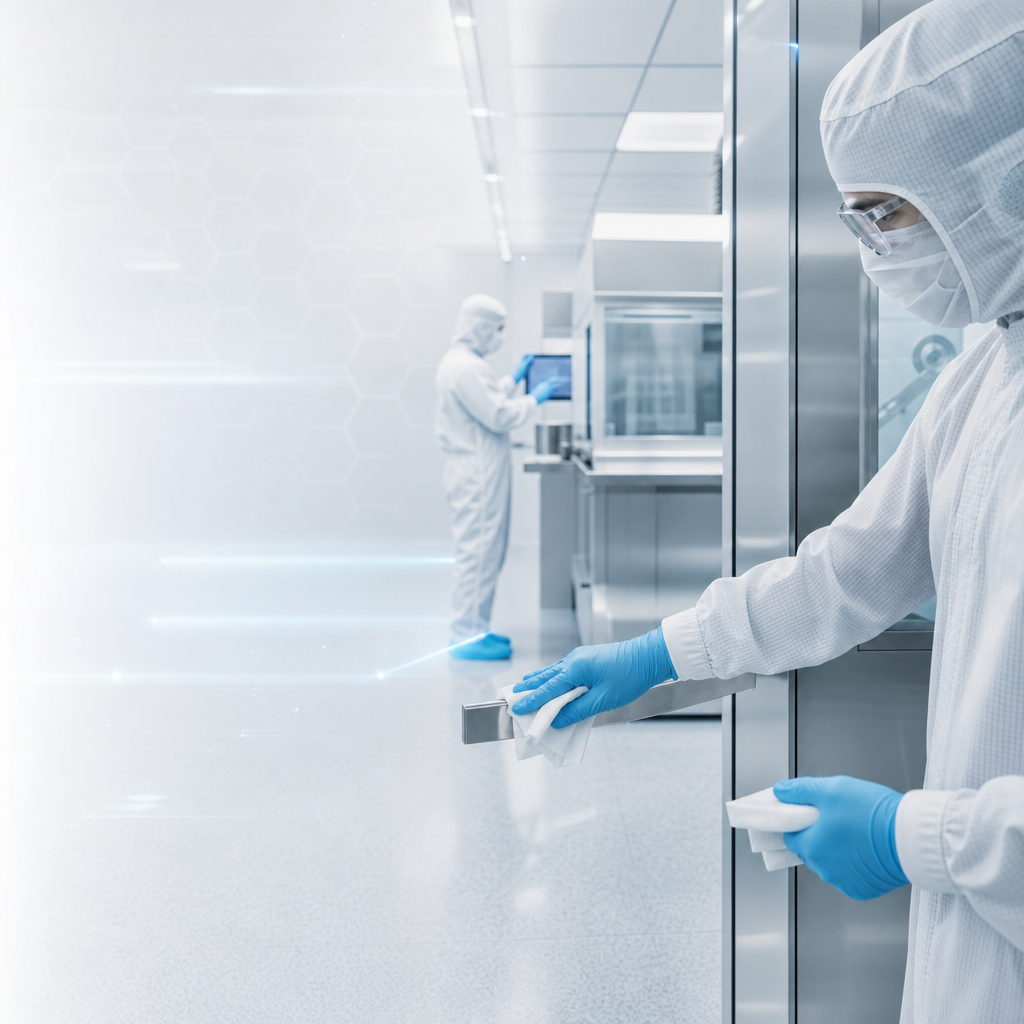 cleaning cleanroom knobs