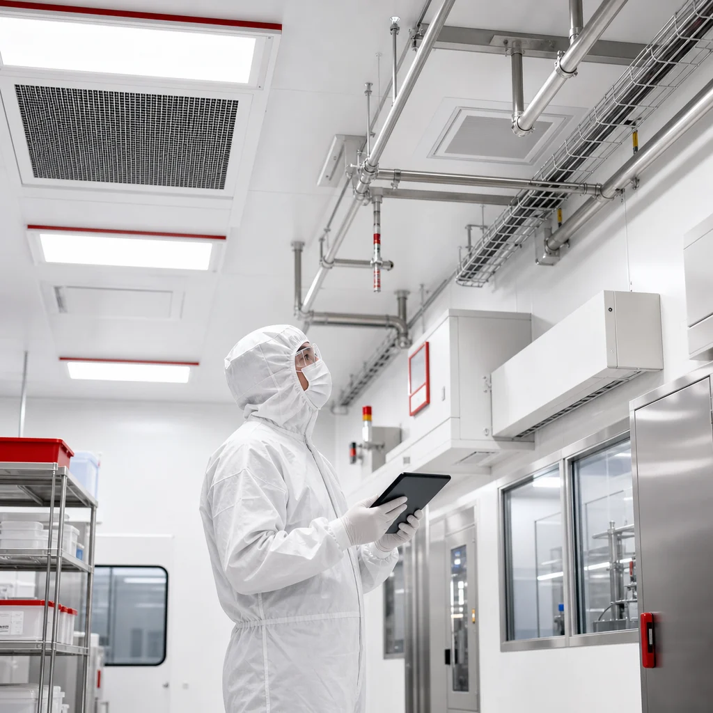 Elevated and concealed cleanroom surfaces